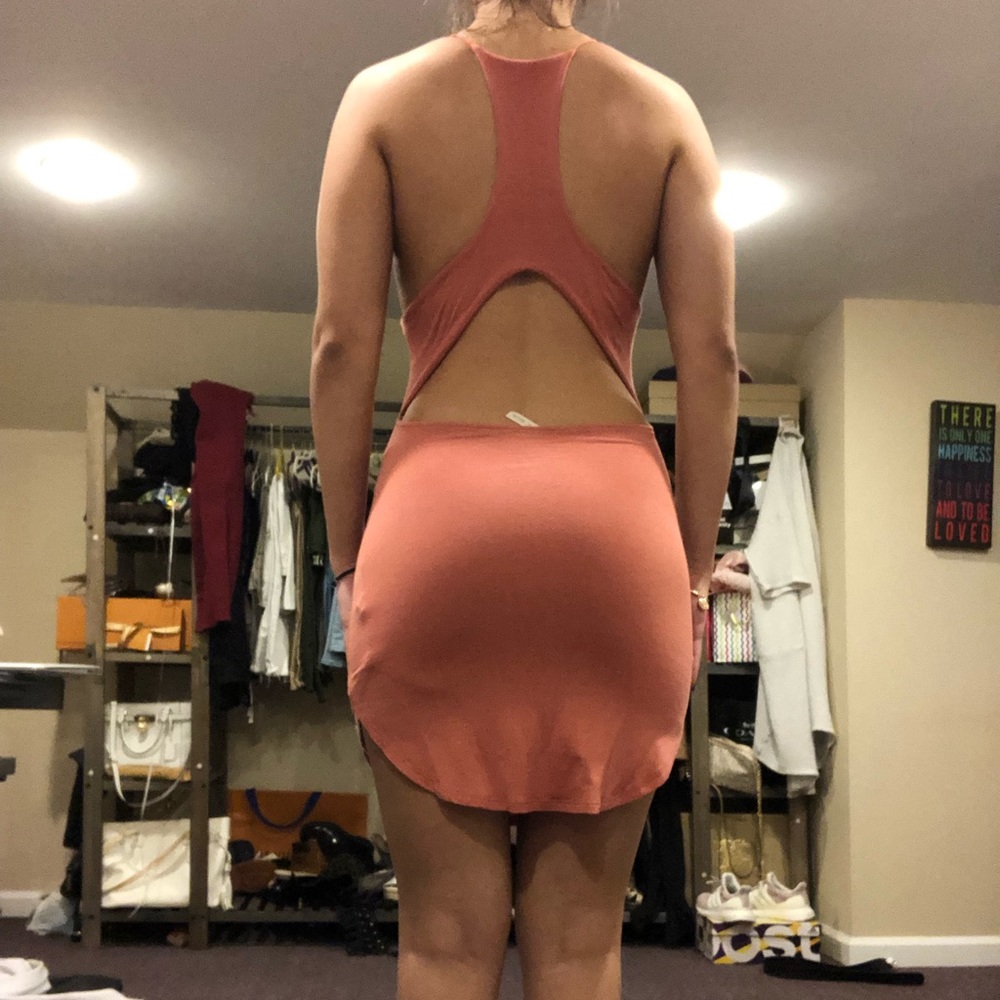 Pink/nude summer night out dress - Picture 3 of 4